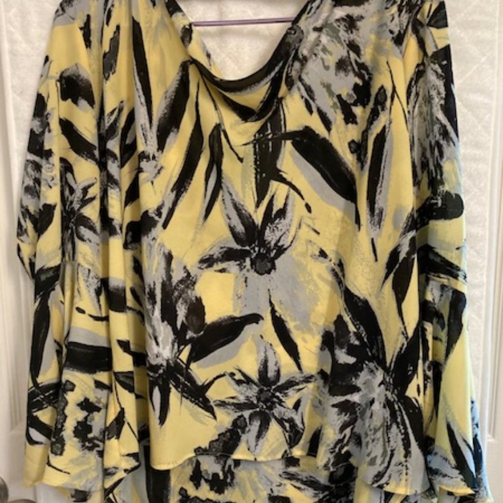Drop back blouse